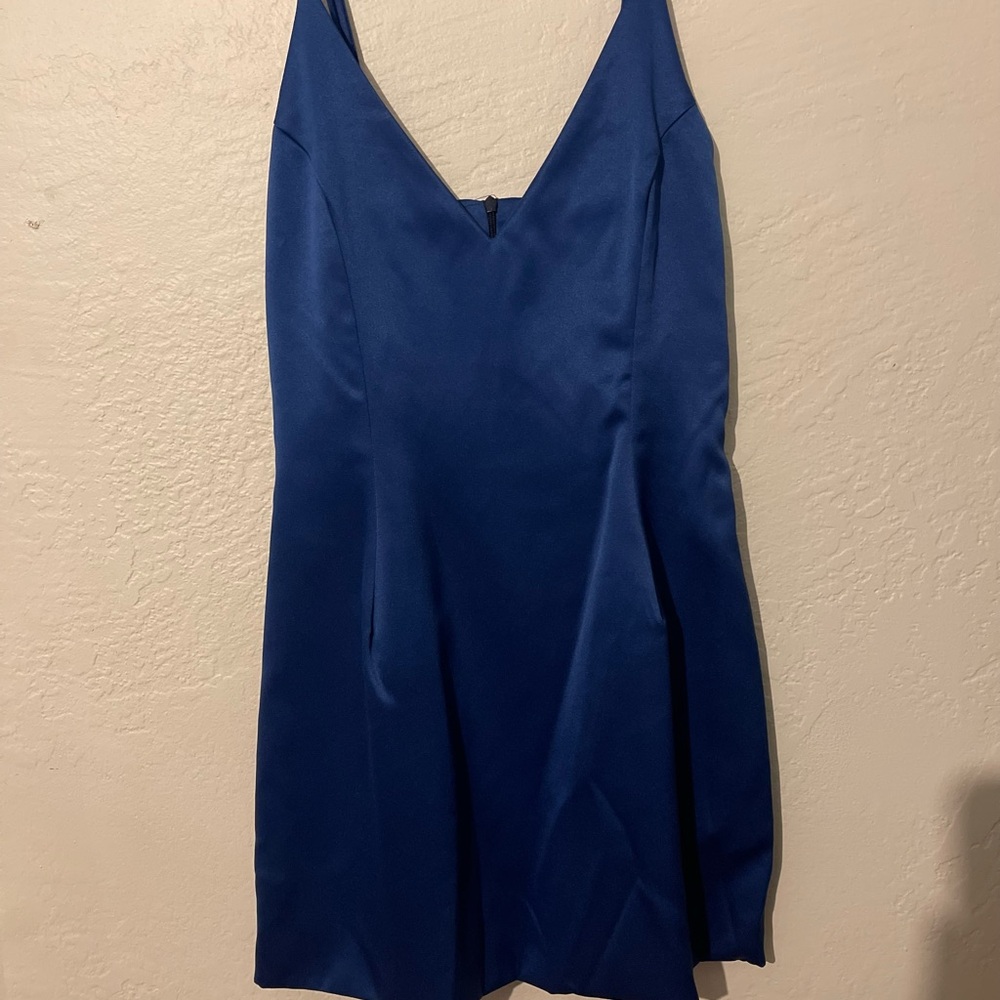 Elegant Blue Mini Dress